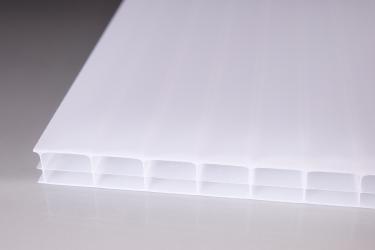 16 mm Stegdreifach-Platten weiß-opal 