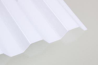 Polycarbonat Trapez 76/18 weiß-opal 