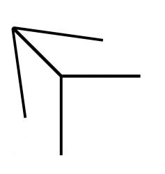 Eckprofil fest 90 Grad für 17 mm Wand + Deckenpaneele silber-grau 