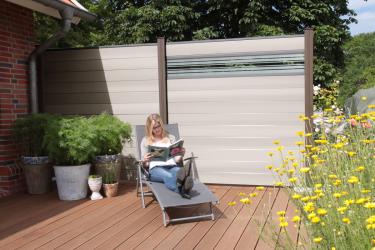 GrojaSolid BPC Stecksystem 180x180x1,9 cm Quadratisch Bi-Colour co-extrudiert 