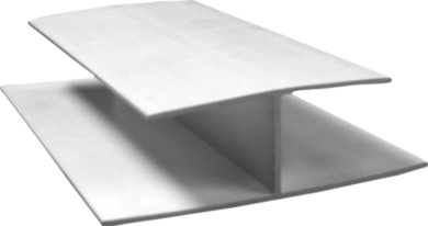 H-Profil für 16 mm Wand + Deckenpaneele weiß 