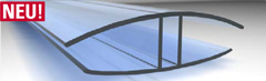 H-Verbindungsprofil Polycarbonat 16 mm Stegplatten 