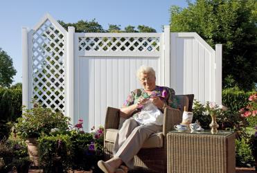 BasicLine Sichtschutz Typ C150 weiss 150x180 cm 