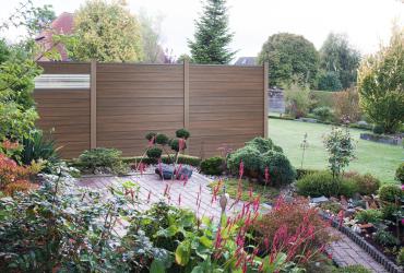 GrojaSolid BPC Stecksystem 180x180x1,9 cm Quadratisch Walnuss co-extrudiert 