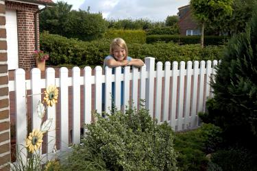 PVC Zaun Groja BasicLine gerader Verlauf 180x90 cm weiss 