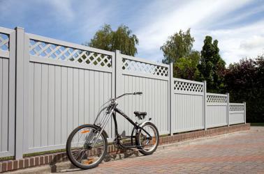 BasicLine Sichtschutz Typ O 150 Silbergrau 150x150 