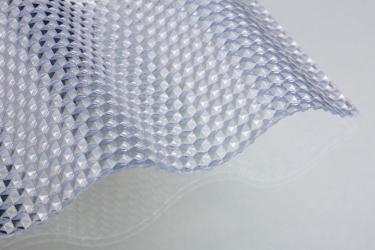 Lichtplatten PVC 76/18 Wellprofil 2,5mm wabe 