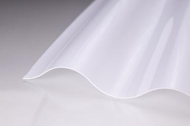 Polycarbonat Welle 76/18 weiß-opal 