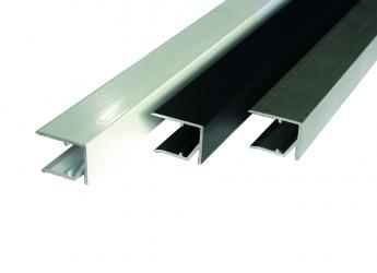 Alu Abschlussprofil, geschlitzt weiß 