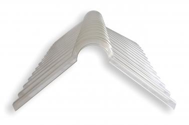 Firsthaube PVC Trapez 70/18 bronce 2 teilig 