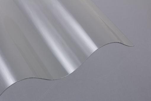 Lichtplatte Welle P8 - 130/30 PVC glasklar 1,4 mm 