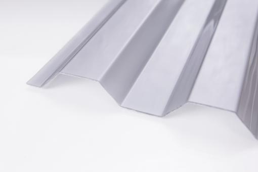 Polycarbonat  Trapez-Lichtplatten 76/18 silver-metallic 1,0 mm 