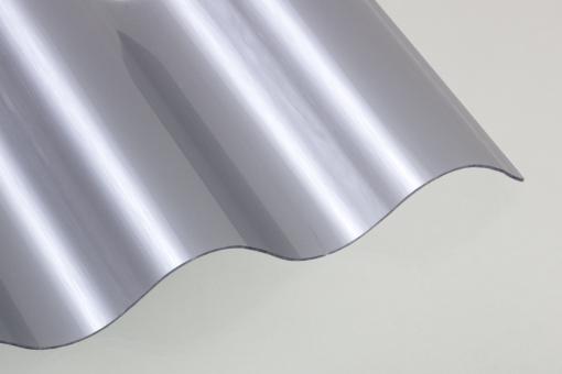 Polycarbonat-Welle-Lichtplatten 76/18 silver-metallic 
